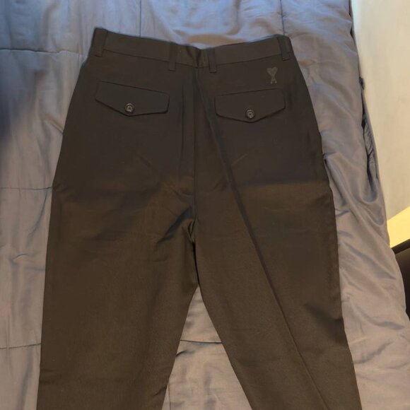 AMI Oversized Carrot Fit Trousers - Picture 2 of 3